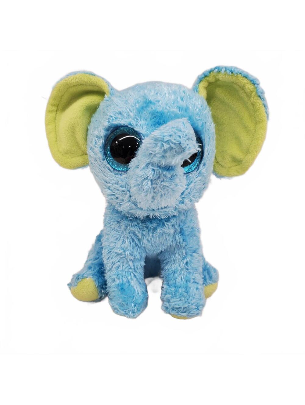 Ty Trunks Blue Elephant Plush 7"